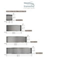 thumbnail image 5 of Transolid STH1414 14-in. Recessed Stainless Steel Shower Storage Pod, Stainless Steel, 5 of 7