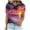 za-Multicolor, variant on Hvyesh Women Short Sleeve Shirt Casual Hawaiian Graphic Tee 2025 Summer Shirts Loose Fit Crewneck Vacation Blouse