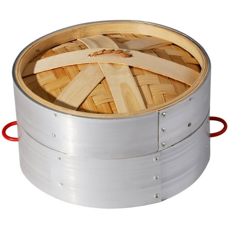 

Guiyong 1 Set of Bamboo Steamer Double Handle Bun Steamer Kitchen Covered Food Steamer Kitchen Steamer