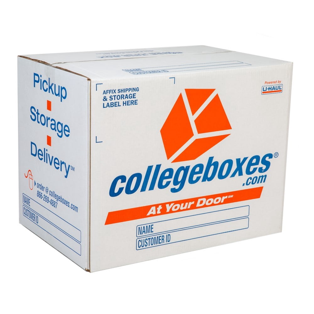 U-Haul Collegeboxes College Student Moving & Shipping Kit - Includes 5 Heavy-Duty 24" x 16" x 18" Boxes, 1 Roll of Tape, 10 Shipping Label Pouches, 5 Zip Ties, and 1 Marker
