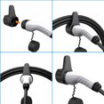 thumbnail image 4 of CHAO (Negro) Soporte para cargador EV para coche eléctrico Tipo 2 Organizador de cables de carga automática ABS duradero Soporte para montaje en pared tipo 2, 4 of 4
