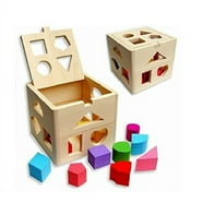 Hape Maple Wood Kids Building & Stacking Blocks, 50 Pieces - Walmart.com