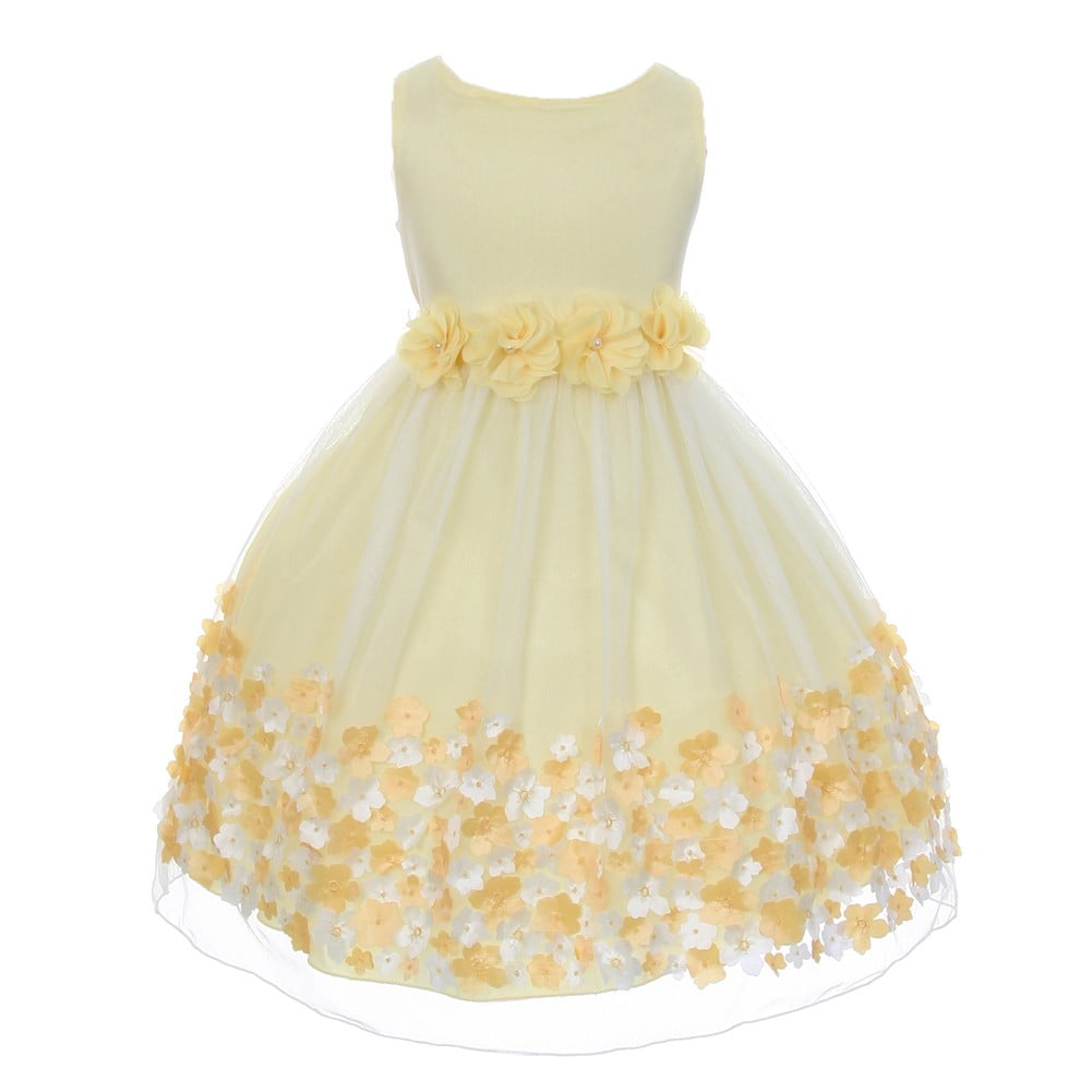 yellow taffeta dress