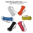 thumbnail image 3 of QualitChoice Diving Rope Snorkeling Handle Climbing Tree Lanyard Underwater Freediving Mountaineering Lifeline Clothes Hanging Escape Tool Black Black, 3 of 6