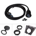 thumbnail image 2 of Dosaele 2 Ports Dual USB 3.0 Male To Female AUX Flush Mount Car Extension Cable 3 Feet, 2 of 6