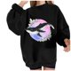 thumbnail image 1 of Sudadera extragrande de lana de manga larga con cuello redondo y estampado de océano salvaje para mujer Fridja fhghd273, 1 of 9