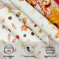 thumbnail image 4 of Fall Thanksgiving Round Tablecloth 60 Inch Pumpkin Maple Leaves Tablecloth Autumn Harvest Table Cloth Farmhouse Rustic Polyester Table Cover for Holiday Kitchen Dining Room Party Indoor Outdoor Decor, 4 of 6