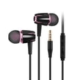 thumbnail image 4 of Methold Auricular con cable In-Ear Reducción de ruido Auriculares para teléfono móvil Negro + Rosa negro + rosa 10piezas, 4 of 6