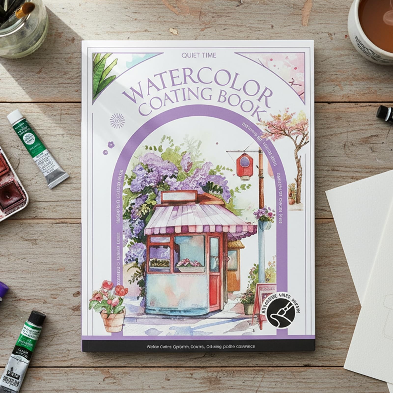 3 Set of 2026 Breathly Stress Relief Kit Watercolor Painting Book Watercolor for Adults Arts and Crafts Stress-Relieving DIY Foldable Paint Book Art Kit 5ml