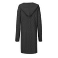 thumbnail image 5 of Tuphregyow Women Cute Hoodies Boyfriend Girl Trendy Solid Lightweight Warm Hoodie with Pocket Long Sleeve Casual Fall Jacket Oversized Sweatshirts Dark Gray M, 5 of 8