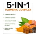 thumbnail image 4 of Turmeric Curcumin Supplement Gummies - 95% Curcuminoids with Turmeric Ginger, Black Pepper for Best Absorption, Nature's Vegan Joint Support, Non-GMO, Gluten Free, Tasty Cinnamon Flavor - 120 Gummies, 4 of 10