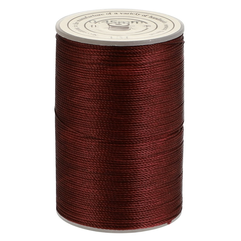 1PC 0.45mm Round Waxed Thread Leather Sewing Thread Hand Stitching Thread  for Craft DIY (Red Brown)