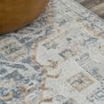 thumbnail image 6 of JONATHAN Y WASHABLE 8 x 10 Area Rug, Shaemus Bohemian Medallion - Cream/Blue/Terra, WSH320C-8, 6 of 9