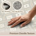 thumbnail image 6 of ODIKA 3'x5' Washable Area Rug Beige Loves Boho Symmetrical Layout Border Contemporary Rectangular for Hallway, Laundry Room, Non-Slip, Flatweave, Easy Care, 6 of 7