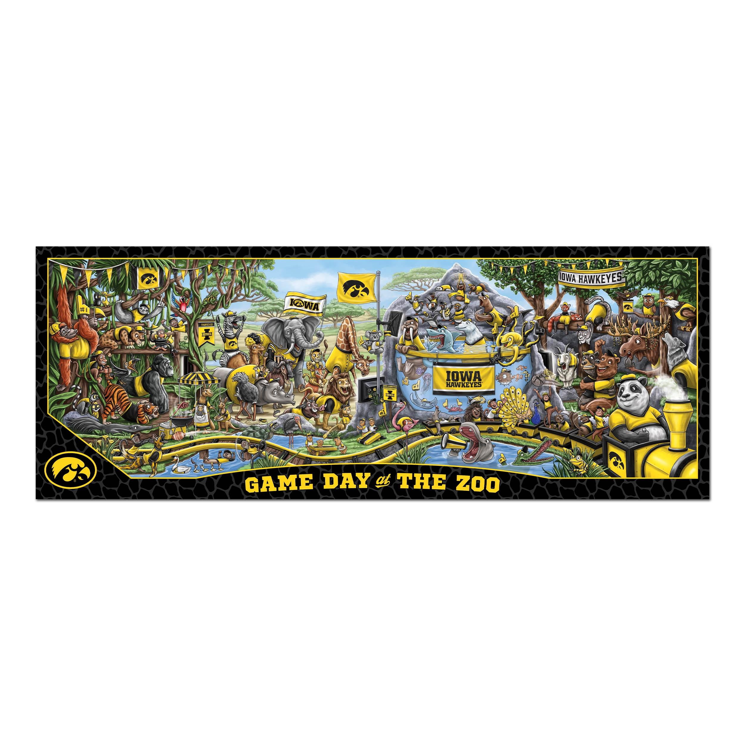 YouTheFan NCAA Iowa Hawkeyes Game Day at the Zoo - 500 pc Puzzle