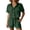 Green^phY, variant on QGJZVUNL 2 Piece Sets for Women Summer Casual Short Sleeve Button Tops Elastic Waist Shorts Lounge Set Size L