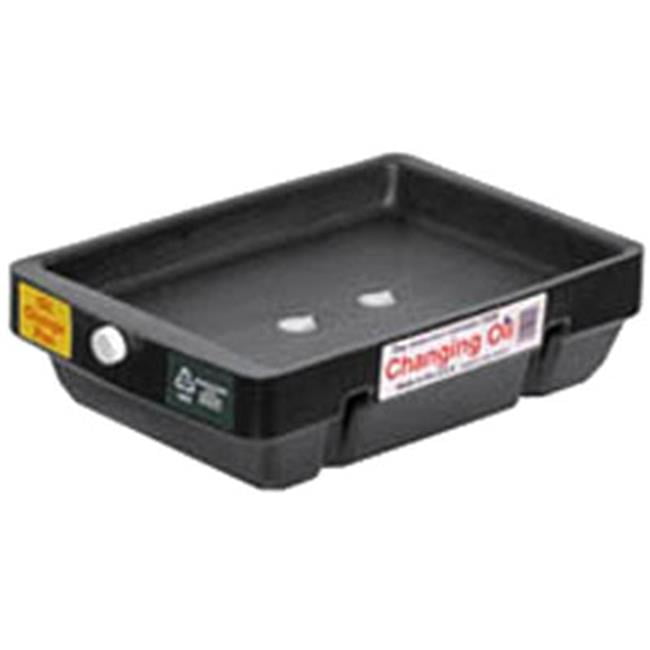 Midwest Can 6601 9 qt. Closed Top Oil Recovery Drain Pan, Black