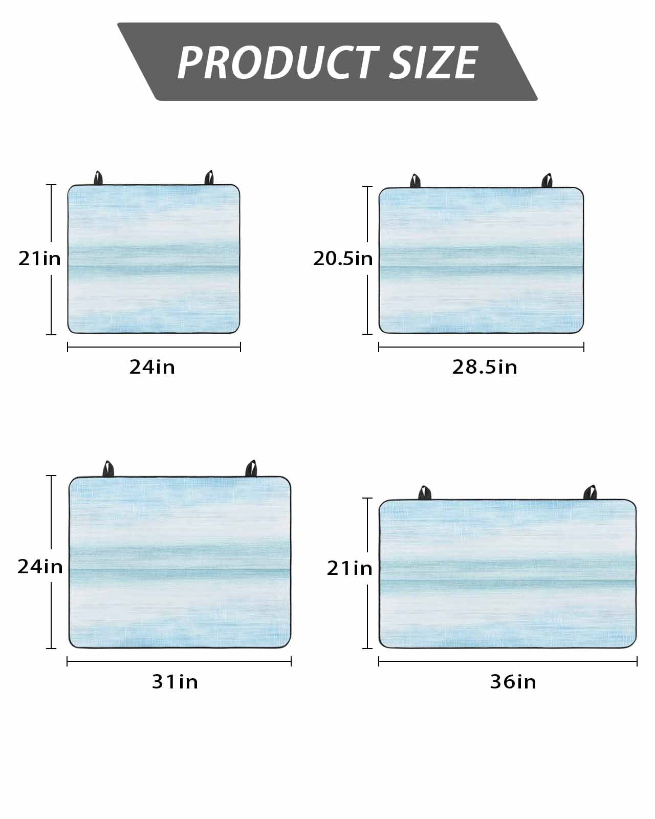 Stove Top Covers for Electric Stove, Gradient Aqua Blue Glass Stovetop Cover Protector, Modern Rustic Minimalist Pastel Solid Induction Cooktop Protector Oven Mat for Kitchen Countertop 24"x21"