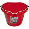 thumbnail image 3 of Fortex/Fortiflex FB108R Heavy Duty Flat Side Bucket, Rubber Polymer Alloy, Red, 3 of 3