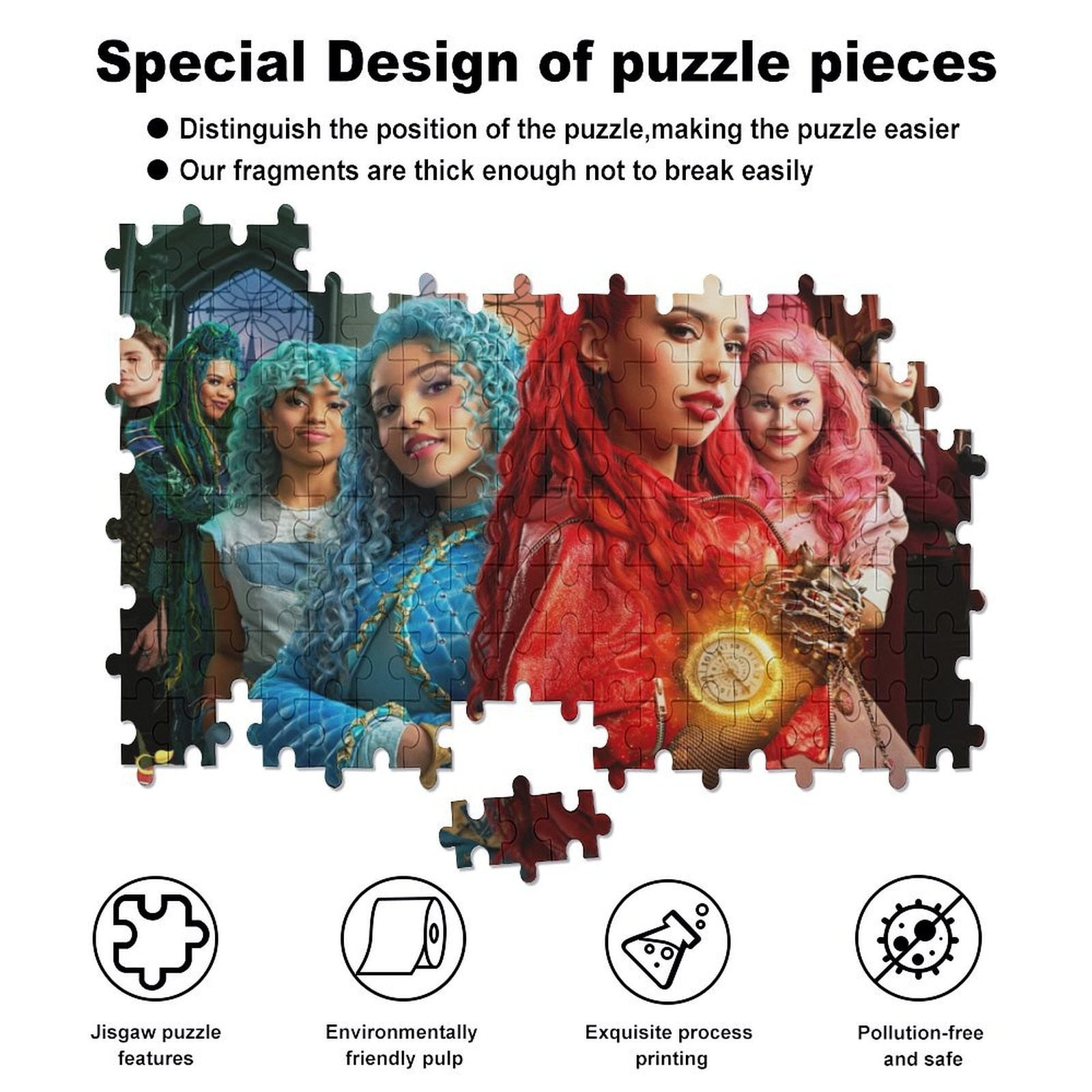 Descendants the Rise of Red Jigsaw Puzzle 35/70/120/200/300/500/1000 Piece Gift