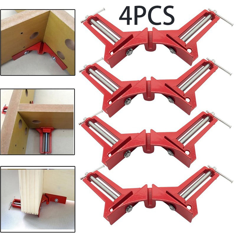 4X Woodworking 90°Right Angle Picture Frame Corner Clamp Clip Holder Tool 