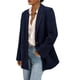 thumbnail image 1 of Blazer PRETTYGARDEN Mujer Invierno Pana Azul Marino XL, 1 of 8