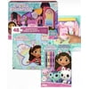 Gabby's Dollhouse 1 Pillow Cats Sweet Dreams Bedroom Bundle with 1 Coloring Book and 1 Gabby Dollhouse Shape Puzzle