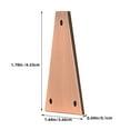 thumbnail image 2 of YOSADIER Cubierta De Truss Rod Para Guitarra Y Bajo Material Metal Marrón, 2 of 8