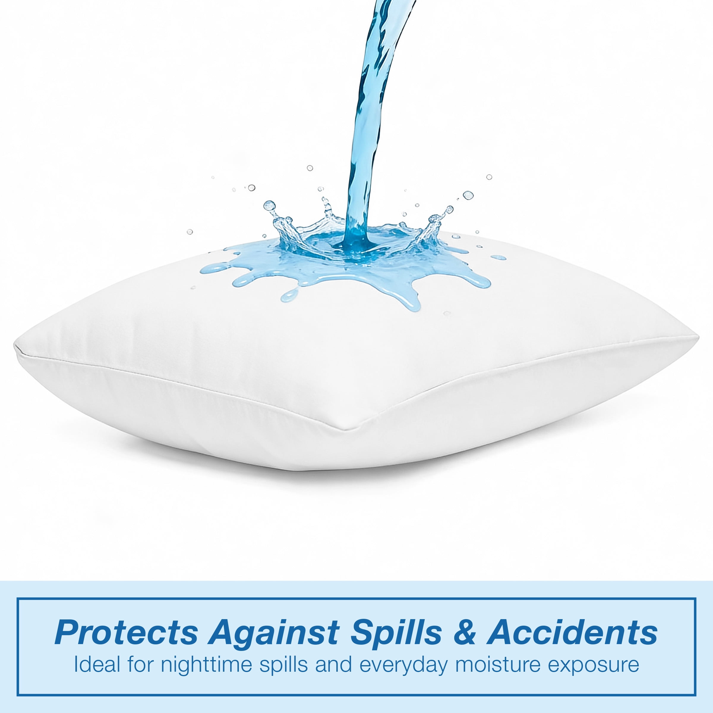 Fresh Ideas Waterproof Vinyl Pillow Protector, Standard