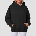 thumbnail image 2 of Godom Hoodies for Women Oversized Fleece Sweatshirts Long Sleeve Pullover Tops Fall Outfits with Pocket Fashion Sweatshirt, 2 of 5