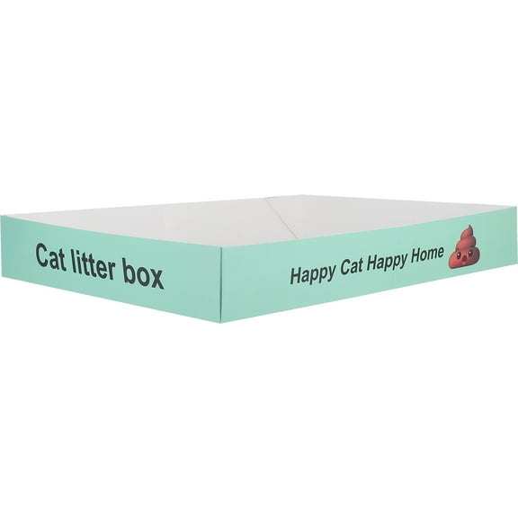 LULULION Disposable Cat Litter Box with Splash Guard for Clean Home