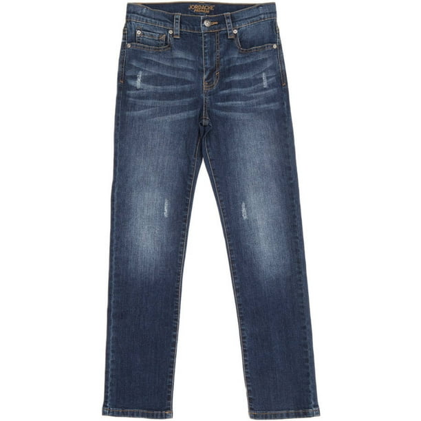 Jordache - Boys' Slim Fit Dark Enzyme Stretch Denim Jeans - Walmart.com ...
