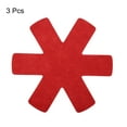 thumbnail image 3 of Protectores de ollas y sartenes para apilar, paquete de 3, protectores de sartén de fieltro de 380mm, rojo, 3 of 6