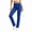 Blue, variant on Women's Solid High Waist Flare Yoga Pants Soft Stretchy Slim Fit Workout Casual Leggings with Pockets Tummy Control Gym Running Pants White