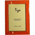 thumbnail image 2 of Tizo 5" X 7" Orange Wooden Frame, Made in Italy, 2 of 3