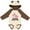 Natural & Brown w Ears, variant on Inktastic My Mimi Loves Me Llama Girls Long Sleeve Baby Bodysuit