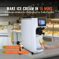 thumbnail image 2 of KFFKFF Professional Ice Cream Maker, Output of 10.6 QT/H, 1000W Single Taste Tabletop Soft Serve Ice Cream Device, 4L Reservoir 1.6L Cylinder, Digital Screen Automatic Cleaning Pre-chilling, 2 of 9