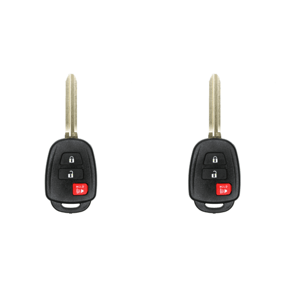 Replacement Keyless Remote Head Key Fob for Toyota Tacoma 2019 FCC HYQ12BDM Part Number 89070-42820 8907042820 Pack of 2