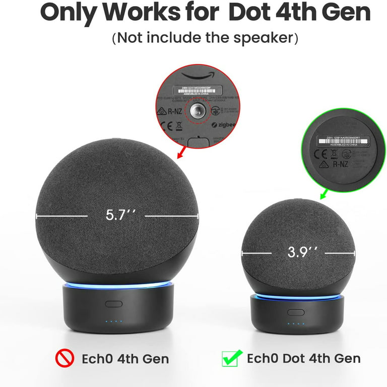 GGMM D4 Original Battery Base Made For Echo Dot (4th Generation