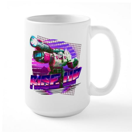 

CafePress - Transformers Megatron Ris - 15 oz Ceramic Large White Novelty Mug