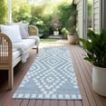 thumbnail image 6 of Addison Rugs Chantille Indoor/Outdoor Transitional Diamonds Denim Washable Runner Rug, 2'3" x 7'6", 6 of 6