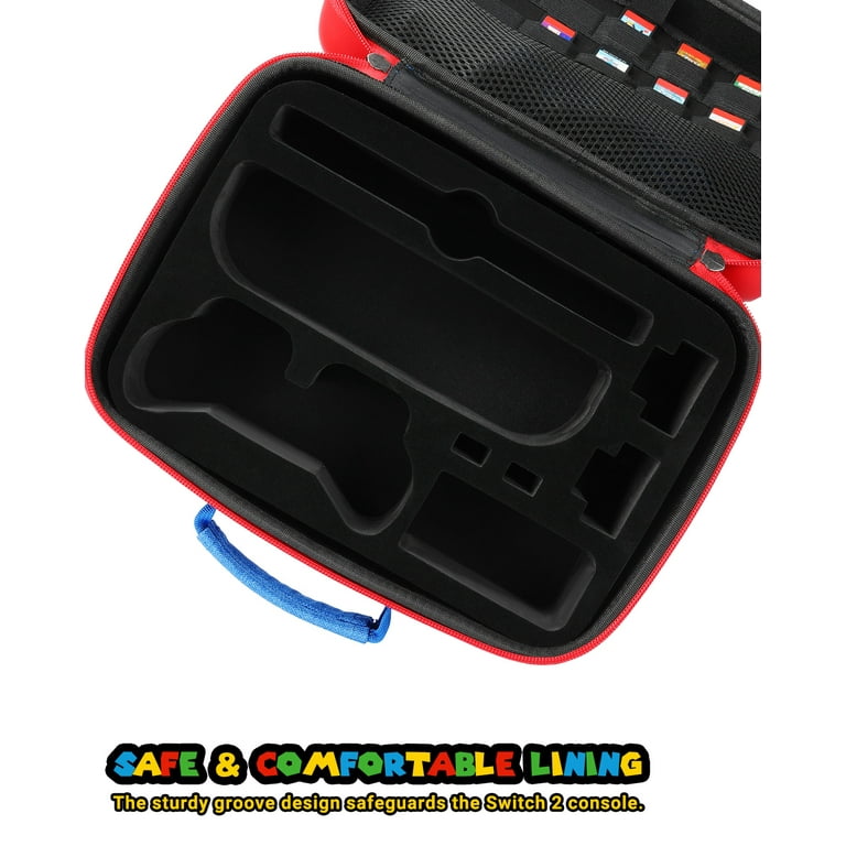 Funlab, Carrying Case, Compatible with Switch 2, Hard Shell Blue