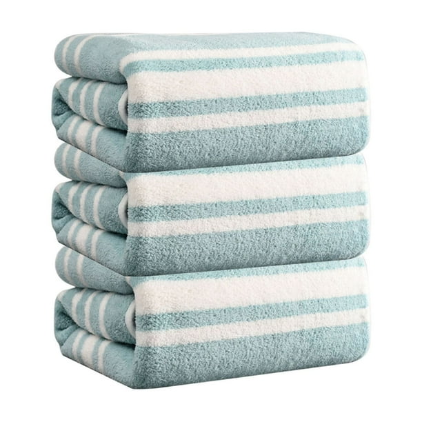 Juego de 3 toallas suaves y absorbentes, ideales para el hogar, de regalo, para manos, gimnasio, belleza, spa y cuidado del cabello en casa, toalla grande para baño.