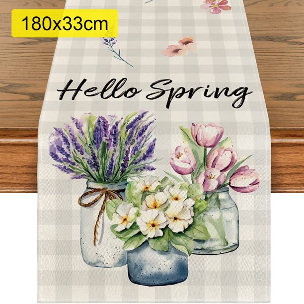 Camino de mesa de comedor de conejo de pascua, Mantel Individual Rectangular antimanchas, decoración de boda, gnomo