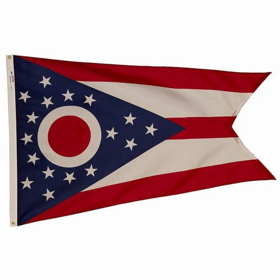 3x5' POLYWAVEZ OHIO POLY II FLAG CH&G
