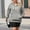 Gray, variant on JUSLIO Plus Size Women Tops Zipper Solid Hoodies Fashion Long sleeve Hoodies Army Green 4XL