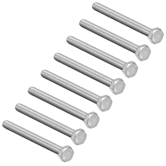 Unique Bargains M8 Thread 20mm 304 Stainless Steel Hex Screws Bolts Fastener 10 Pack