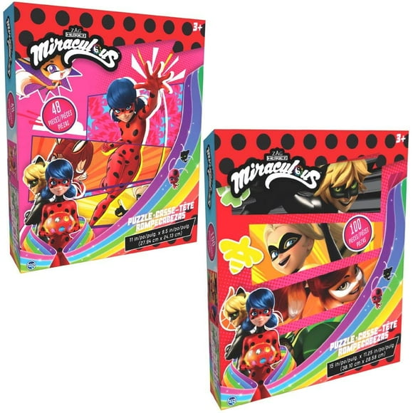 Puzzle The Canadian Group Miraculous Ladybug, 48 piezas y 100 piezas