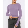thumbnail image 3 of Crop Workout Tops for Women Pack Summer Short Sleeve Gym Athletic Compression Shirts Cute Tight Basic Tops Tee, 3 of 6