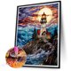 thumbnail image 5 of Pintura de diamante 5D DIY Kit de vidrieras de faro de taladro redondo completo 40x50cm, 5 of 9